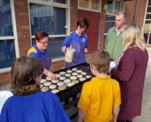 pancake breakfastat Lyneham Primary